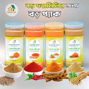 অর্গানিক মসলা গুঁড়া বড় ফ্যামিলি প্যাক